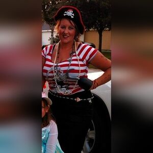 Rocawear *GASPARILLA* Red and White Striped Tee